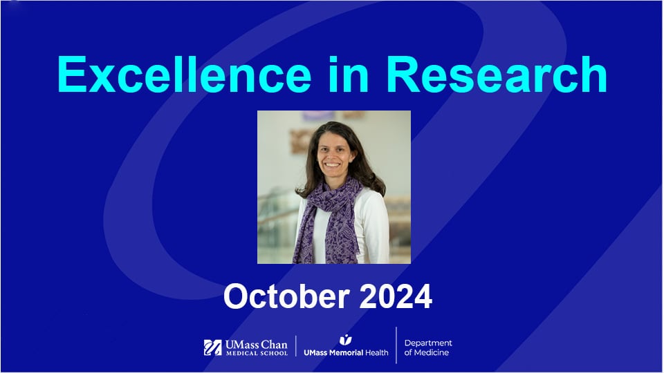  Excellence in Research, October 2024, image of Kimberly Fisher, MD