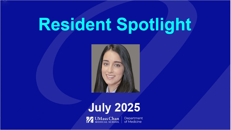  Resident Spotlight, July 2025, image of Michelle Nabi, MD