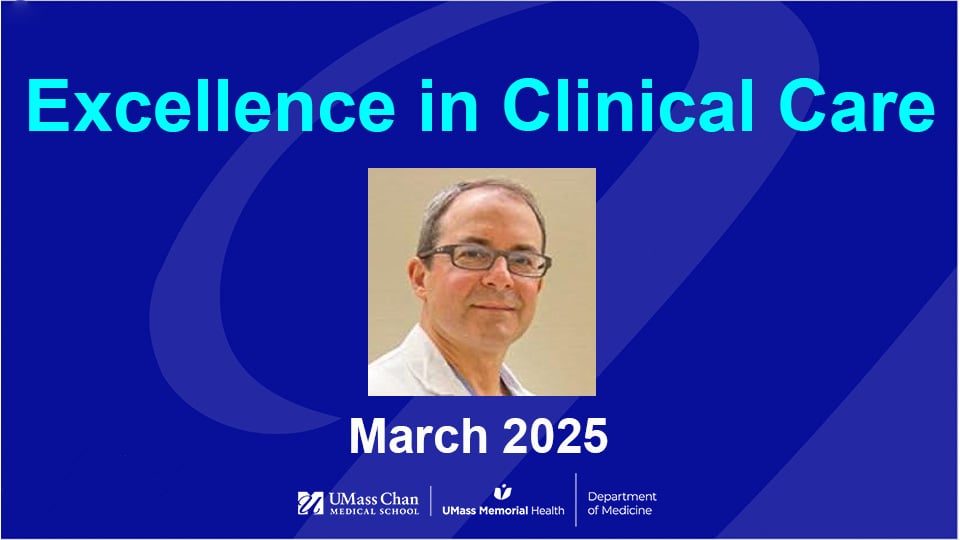  Excellence in Clinical Care, March 2025, image of Lawrence Rosenthal, MD, PhD