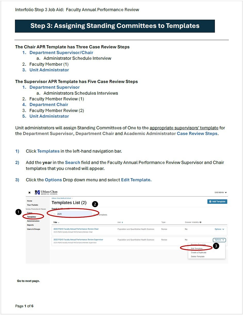 step 3: assign standing committees
