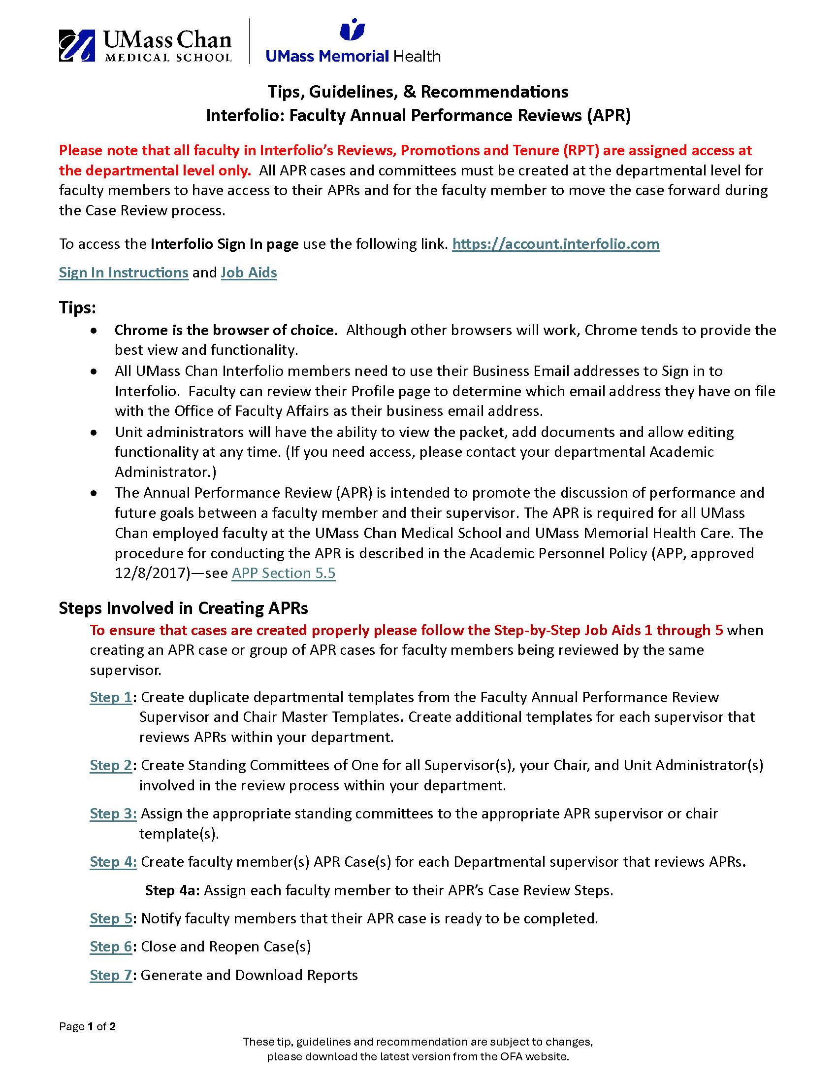 administrative guidelines and tips