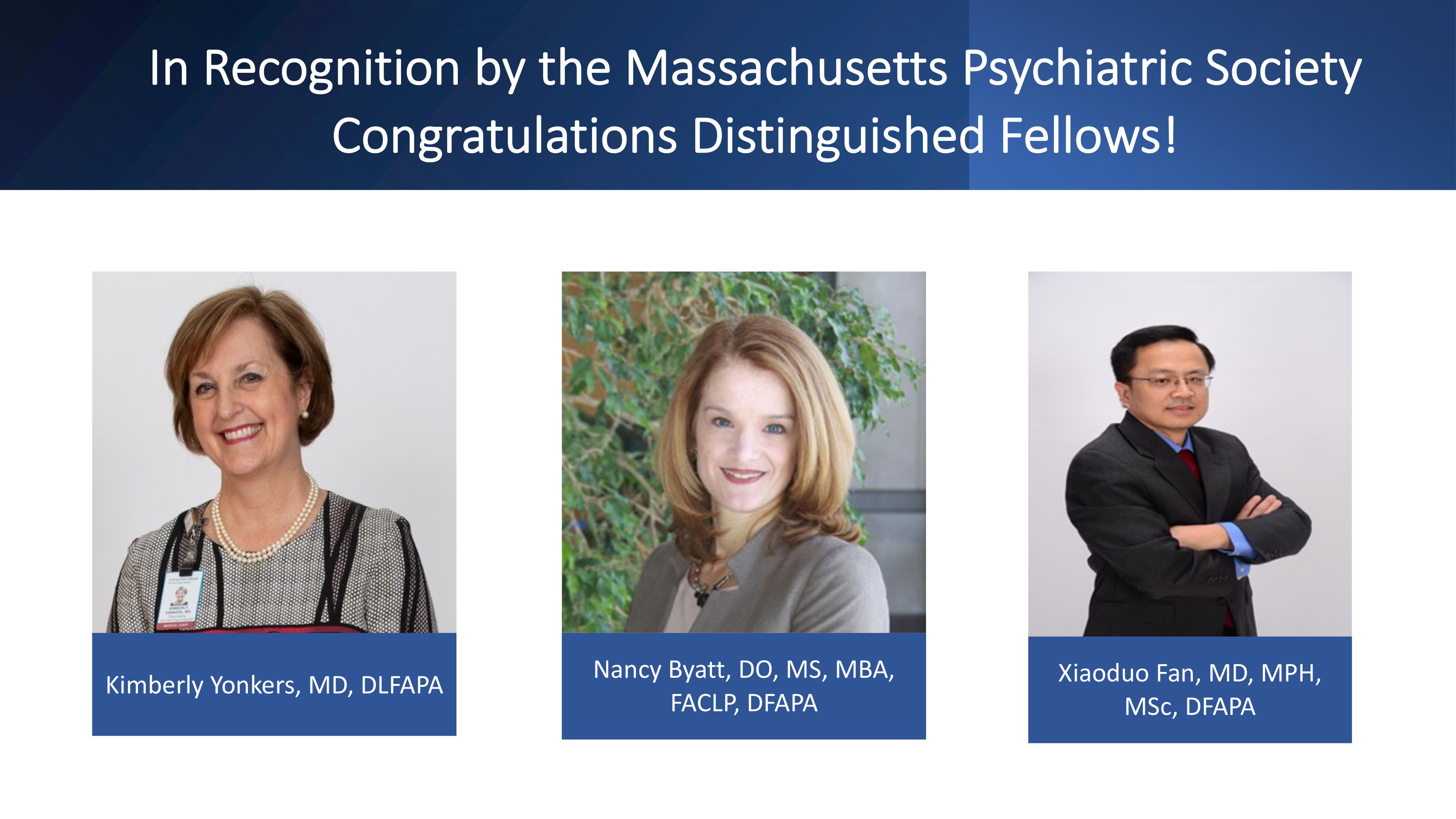 Three Doctors Receive The Distinguished Lifetime Achievement Award