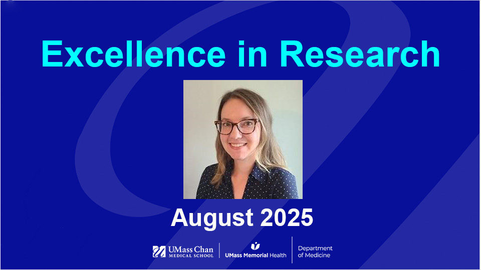 Excellence in Research, August 2025, image of Megan Orzalli, PhD