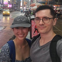 Jason Core pictured with a friend