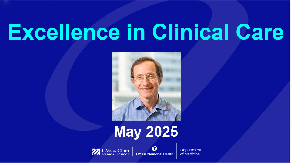  Excellence in Clinical Care, May 2025, image of Hardy Kornfeld, MD