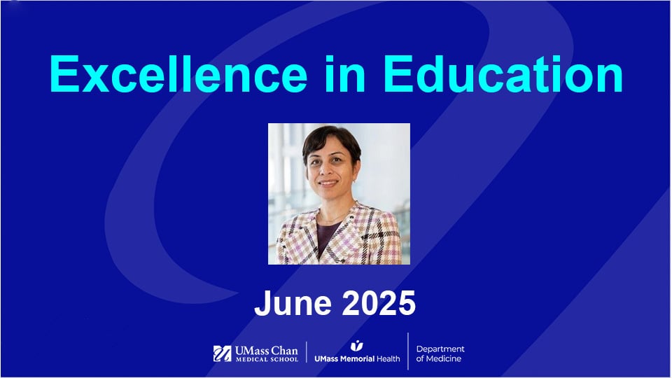  Excellence in Education, June 2025, image of Vandana Nagpal, MD