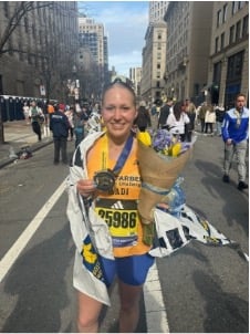 Madi Marasco at a marathon event