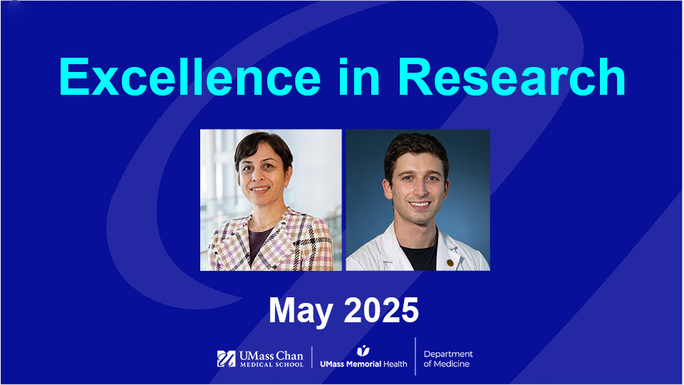  Excellence in Research, May 2025, Drs. Nagpal and Tanenbaum