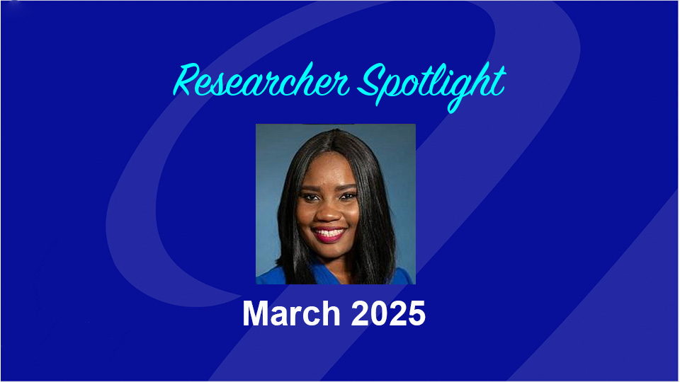  Researcher Spotlight, March 2025, image of Hawa Abu, MD, PhD, MPH