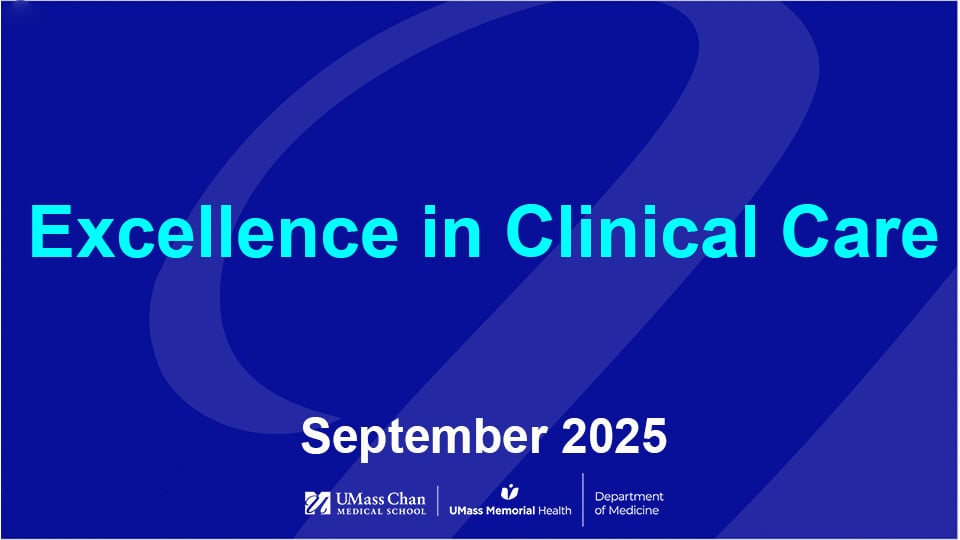  Excellence in Clinical Care, September 2025