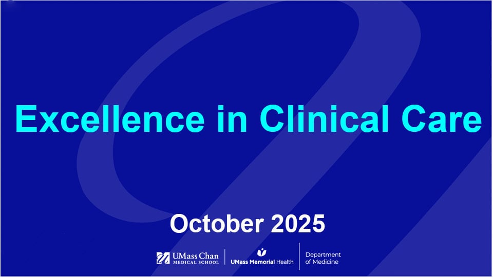  Excellence in Clinical Care, October 2025