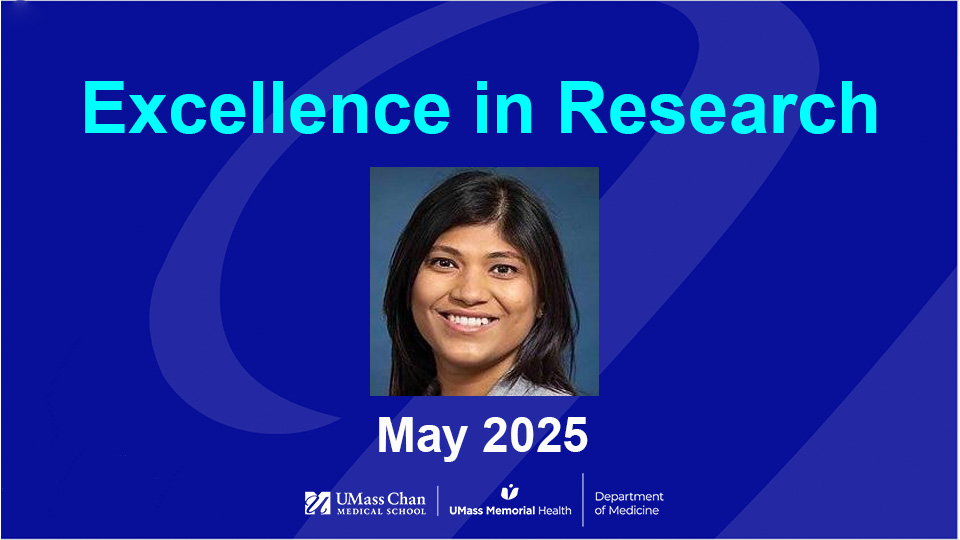  Excellence in Research, May 2025, image of Kriti Mittal, MD, MS