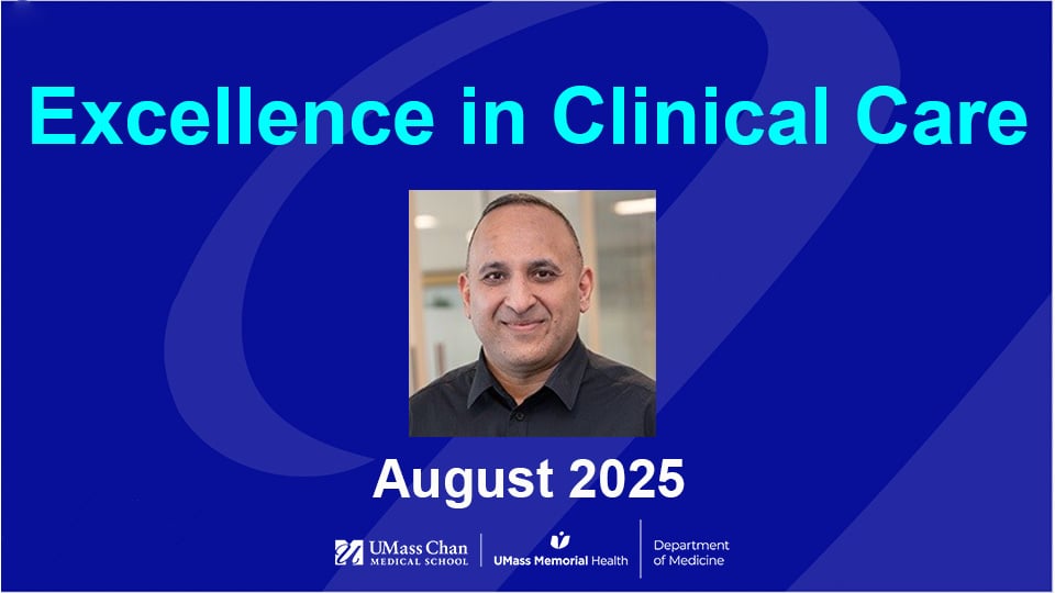   Excellence in Clinical Care, August 2025, image of Sandeep Jubbal, MD