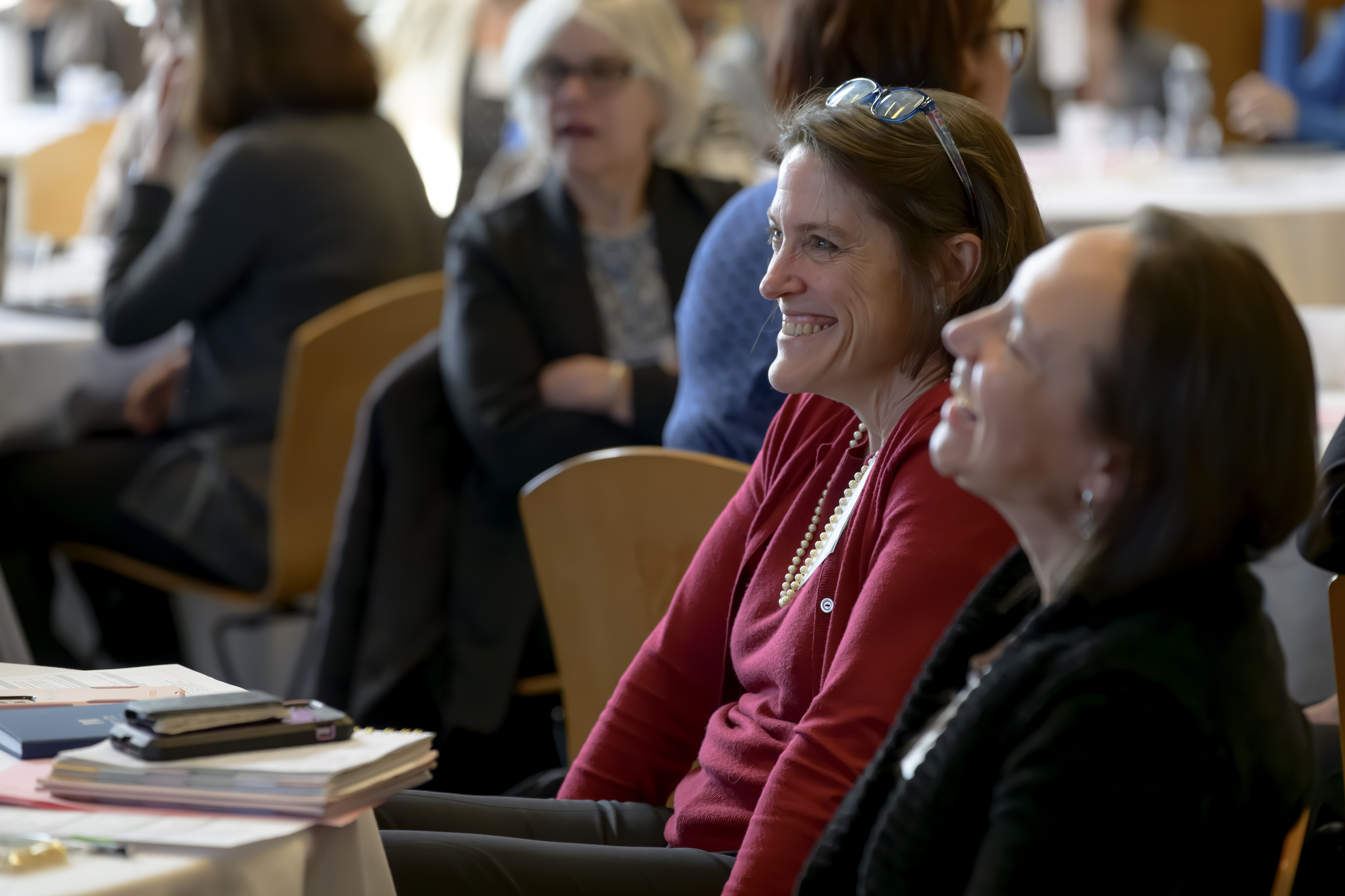 a group of women laughing