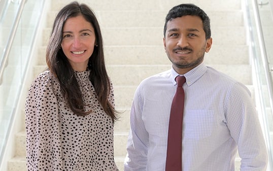 Left to right: Drs. Faro and Ayyaswami