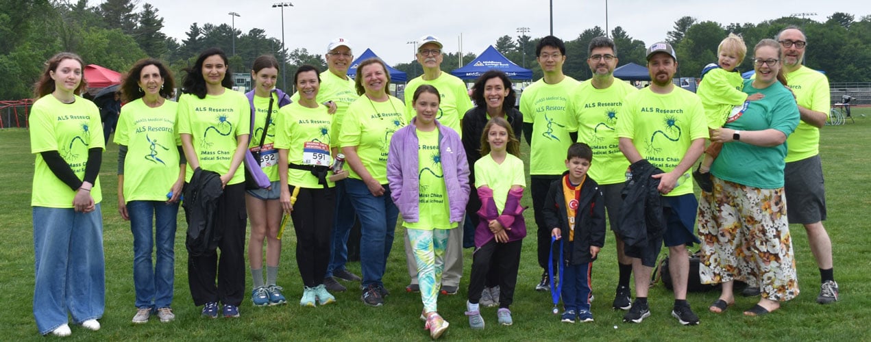 UMass Chan Neurology team at Sharon Timlin race for ALS research in 2025
