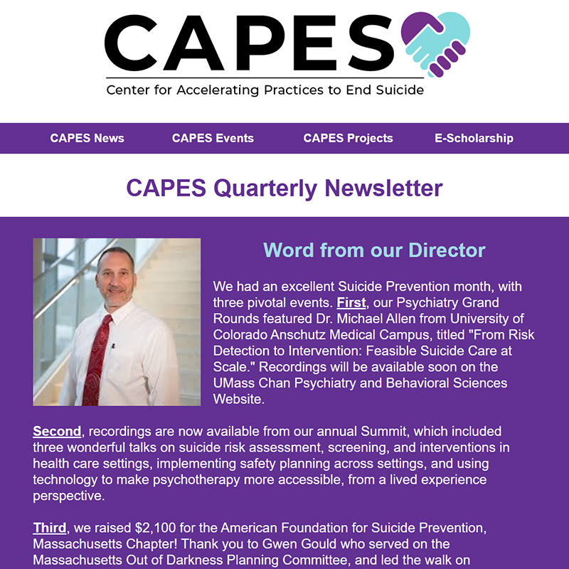 CAPES Q4 2025 Newsletter Thumbnail