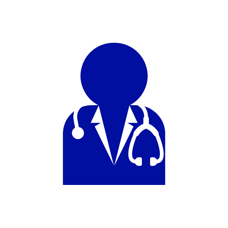 round icon with three people