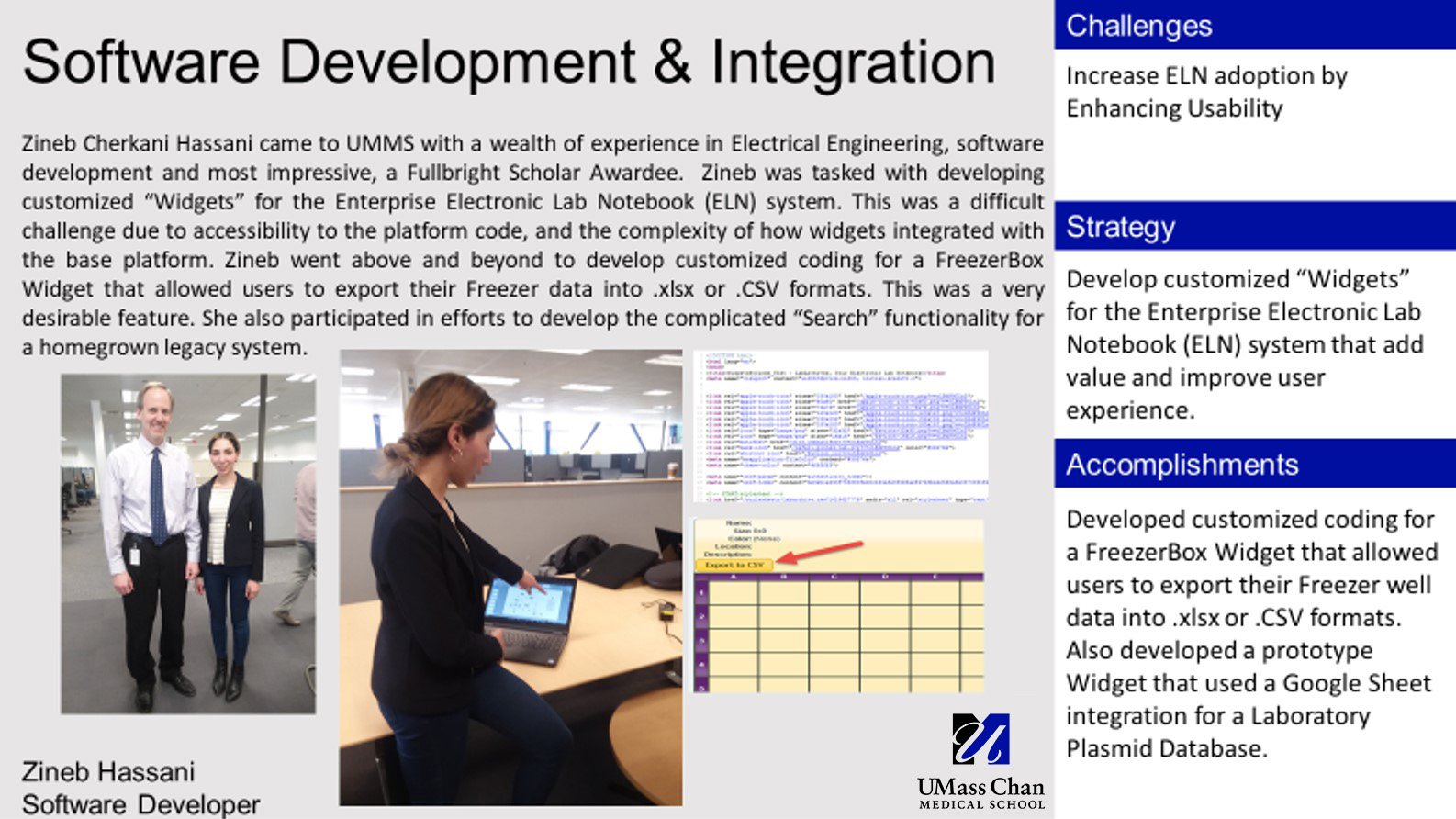 Zineb Hassani Software Development and Integration Intern Project