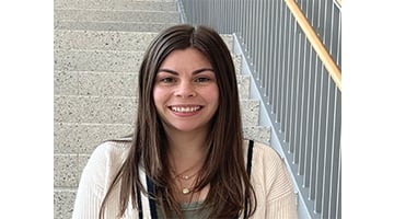 Emily Norman receives the Zelda Haidak award