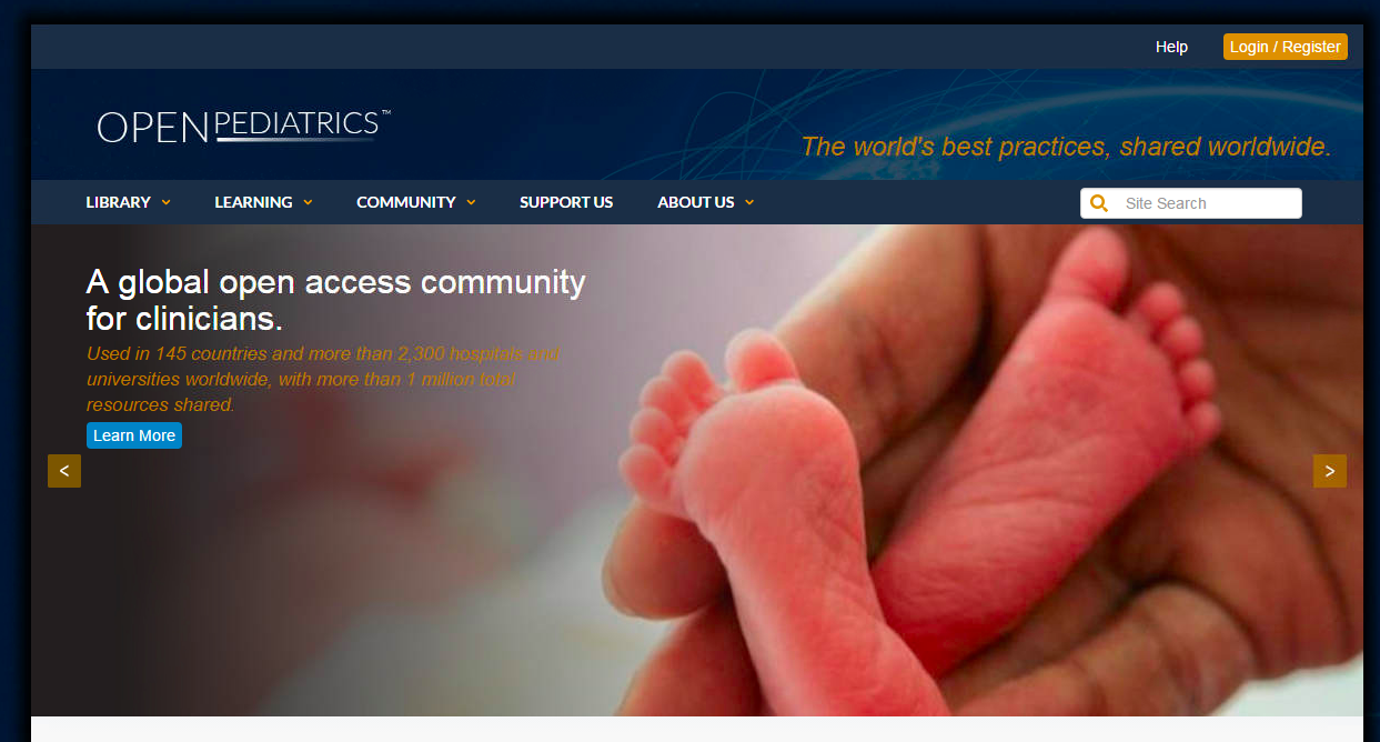 OPENPediatrics screen shot