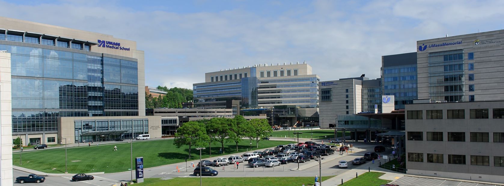  Picture of the UMass Chan Campus with multiple buildings