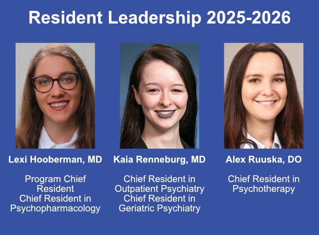 Residency Leadership 2025-2026 Hooberman, Renneburg, Ruuska