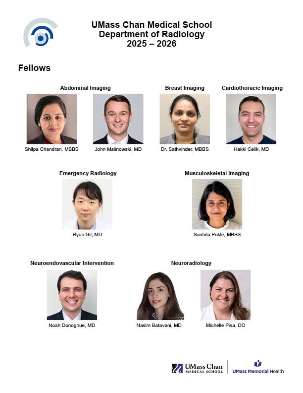 Radiology Fellows 2025-2026