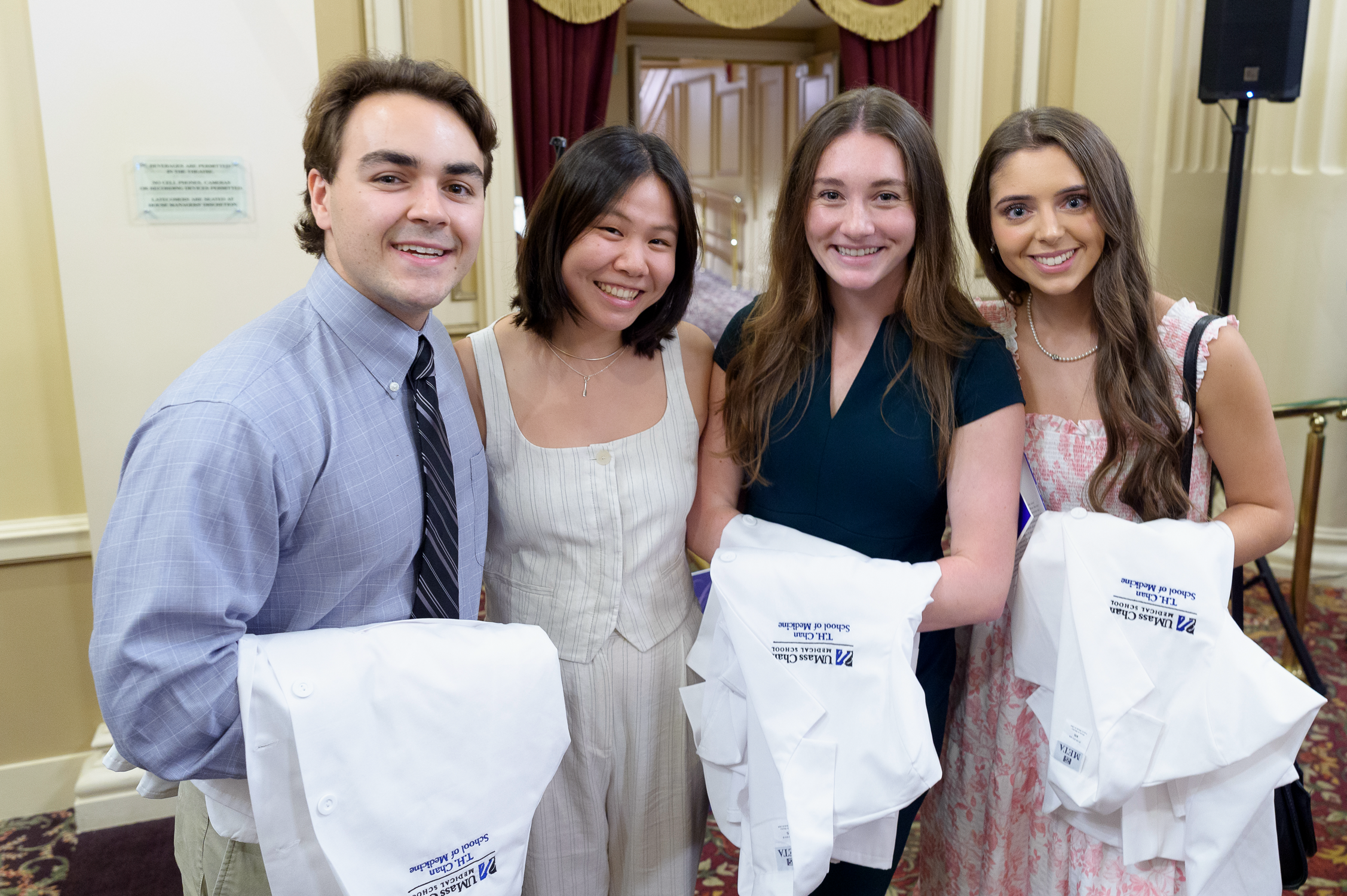 T.H. Chan School of Medicine students at the 2024 White Coat ceremony