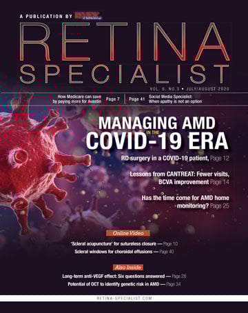 Dr.  Johanna Seddon's research was covered in July 2020 edition of Retina Specialist newsletter