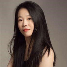 Asian woman with long hair