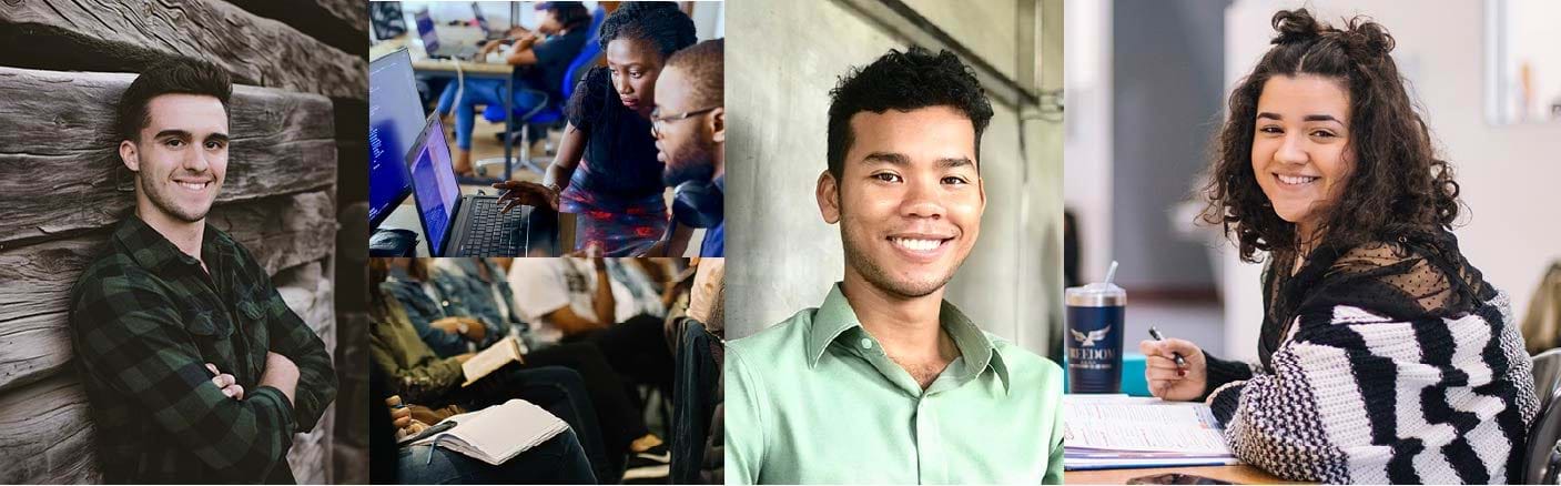 collage of college students