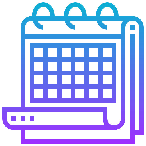 icon outline of a calendar