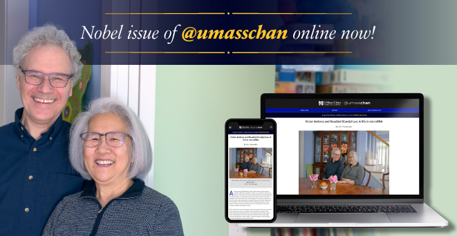 Special edition of @umasschan magazine celebrates UMass Chan’s newest Nobel laureate