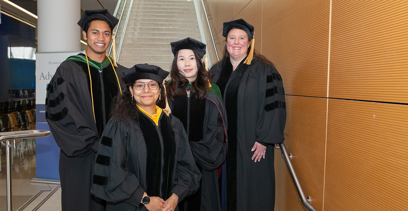 Photo of Kurren Parida, MD; Kasturi Biswas, PhD; Mia Lai, MD; and Heather Kennedy, PhD, RN