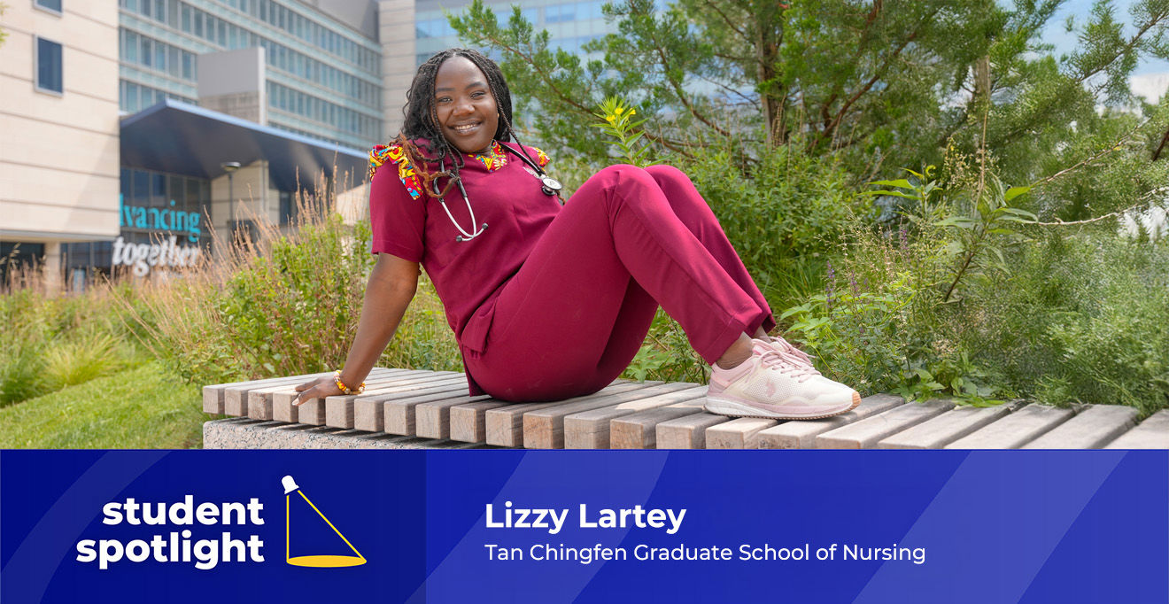 Nursing student gives back, honors Ghanaian community with custom scrub line