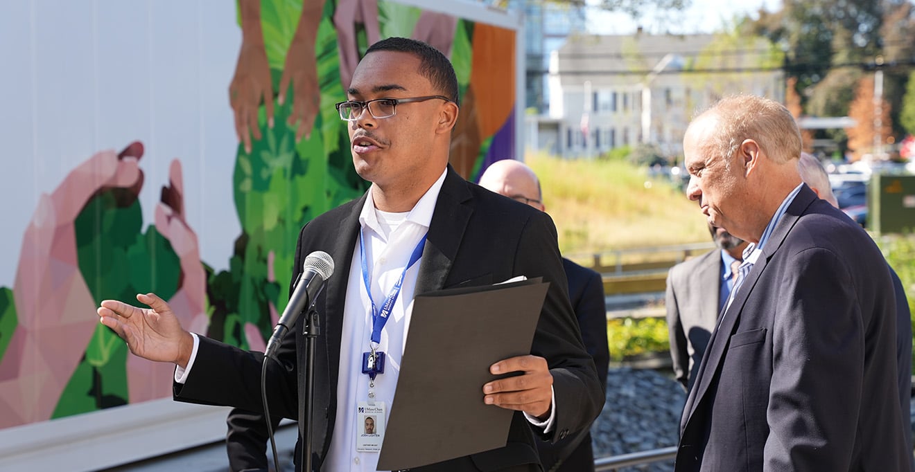 Josh Lighton, 2Gether We Eat&rsquo;s head farmer at UMass Chan, shares details of the year-round farming process