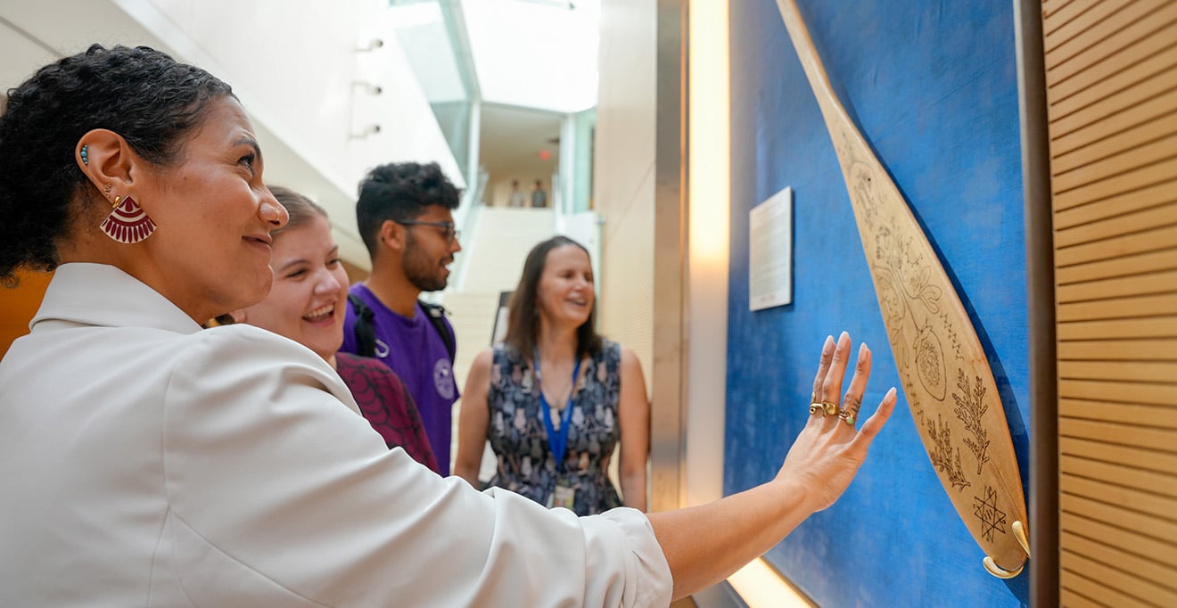 Indigenous art unveiled at UMass Chan