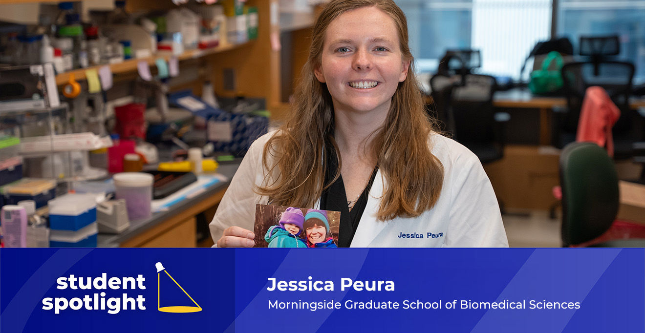 PhD candidate Jessica Peura studies pancreatic cancer; honors mother through grant-funded research