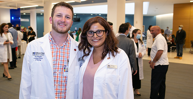 Tan Chingfen Graduate School of Nursing celebrates 63 DNP students in white coat ceremony