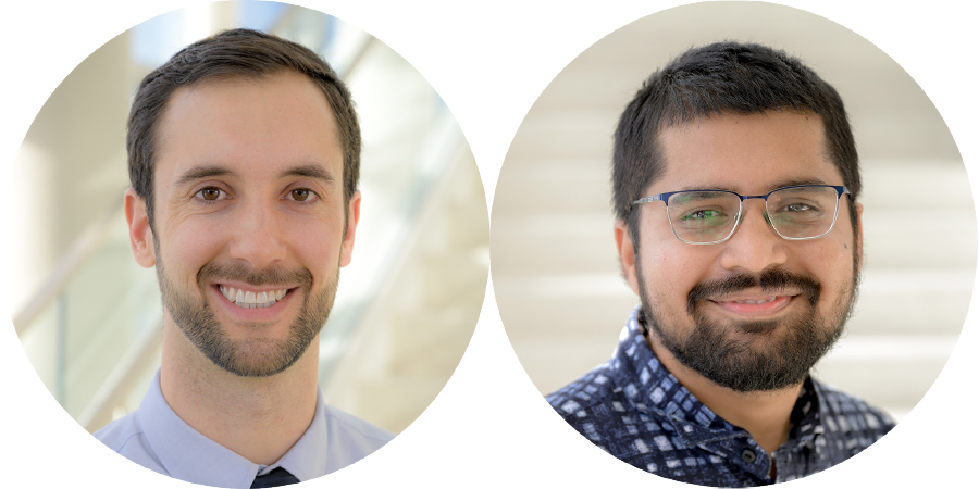 Headshots of Michael Lero and Chaitanya Parikh